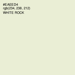 #EAEED4 - White Rock Color Image